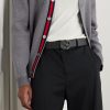 4cm Reversible Monogrammed Coated-Canvas and Leather Belt - FR