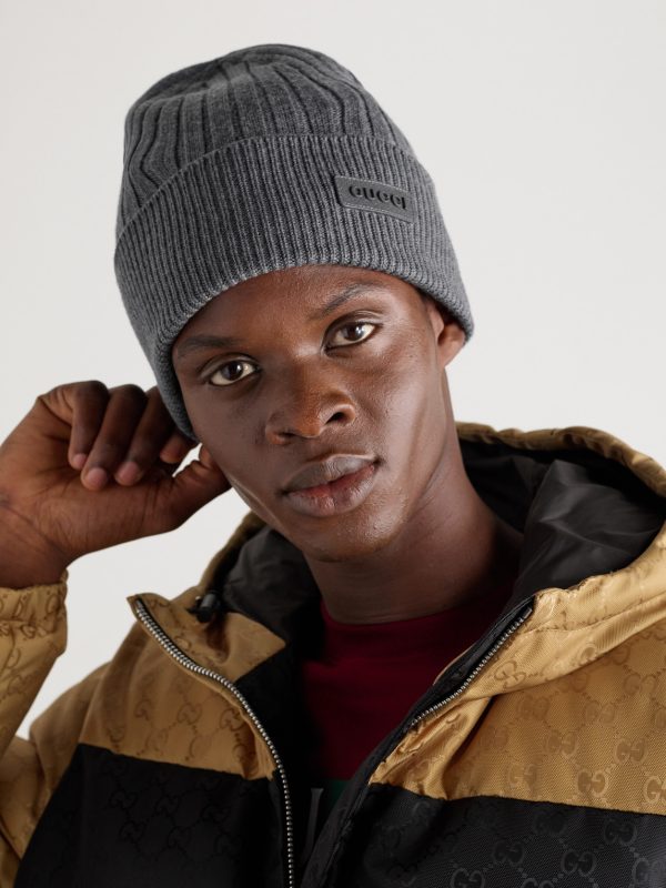 Logo-Appliquéd Ribbed Wool Beanie - OU Logo-Appliquéd Ribbed Wool Beanie - OU