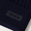 Logo-Appliquéd Ribbed Wool Beanie - CU Logo-Appliquéd Ribbed Wool Beanie - CU