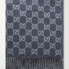 Fringed Logo-Jacquard Cashmere Scarf