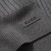 Logo-Appliquéd Ribbed Wool Scarf - CU Logo-Appliquéd Ribbed Wool Scarf - CU