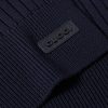 Logo-Appliquéd Ribbed Wool Scarf - CU Logo-Appliquéd Ribbed Wool Scarf - CU