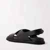 Zane Oiled-Leather Sandals - BK