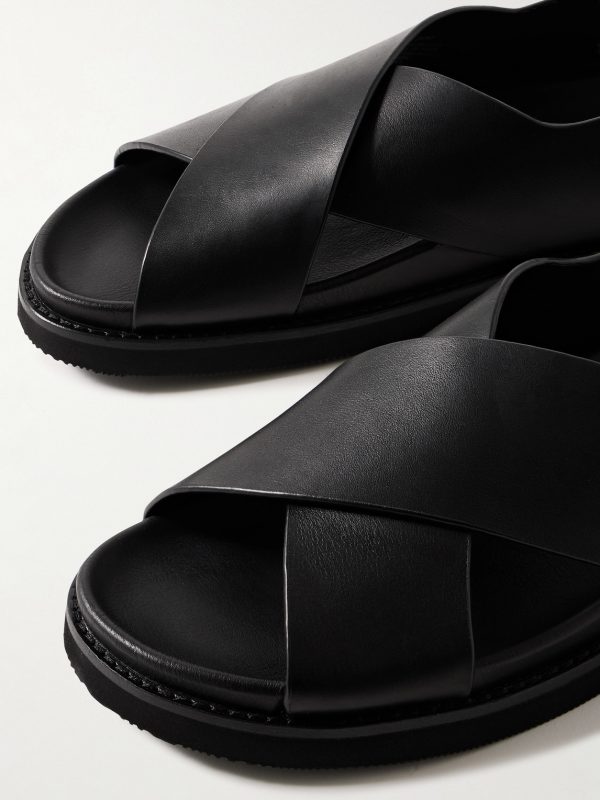Zane Oiled-Leather Sandals - CU