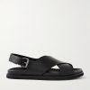 Zane Oiled-Leather Sandals