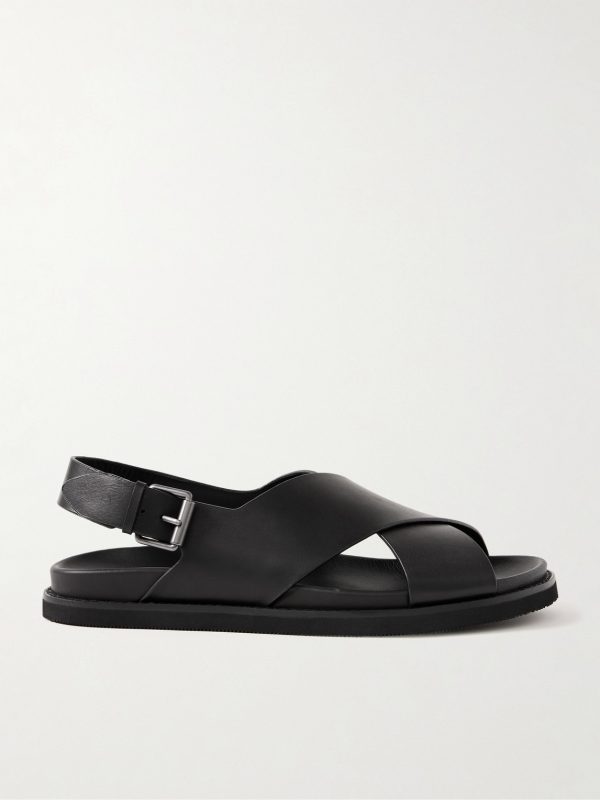 Zane Oiled-Leather Sandals