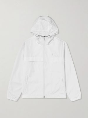Logo-Embroidered Shell Hooded Jacket Logo-Embroidered Shell Hooded Jacket