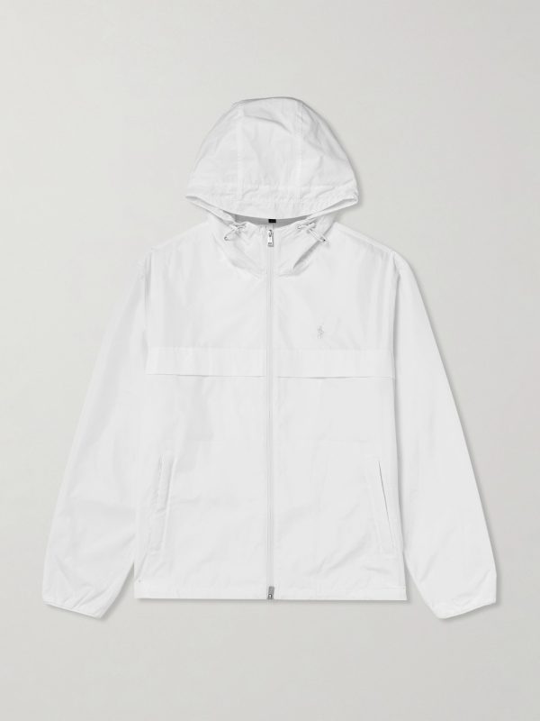 Logo-Embroidered Shell Hooded Jacket Logo-Embroidered Shell Hooded Jacket