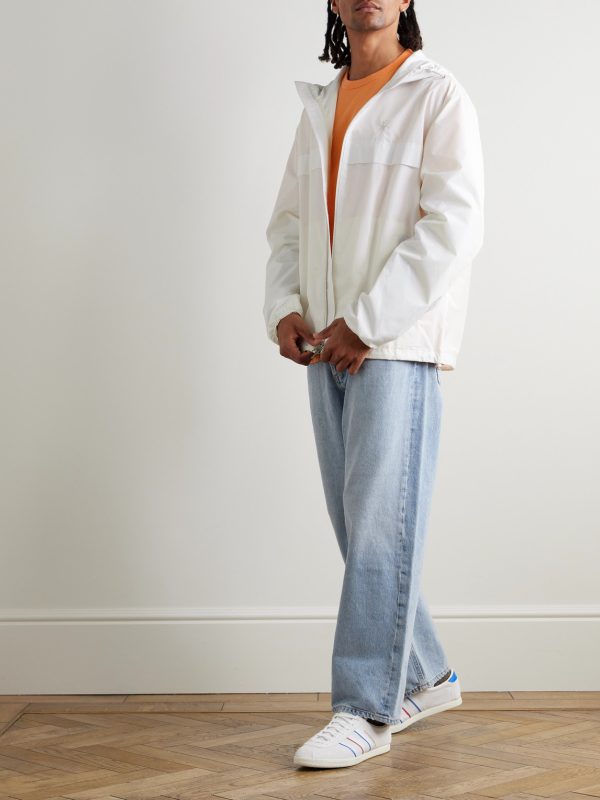 Logo-Embroidered Shell Hooded Jacket - OU Logo-Embroidered Shell Hooded Jacket - OU