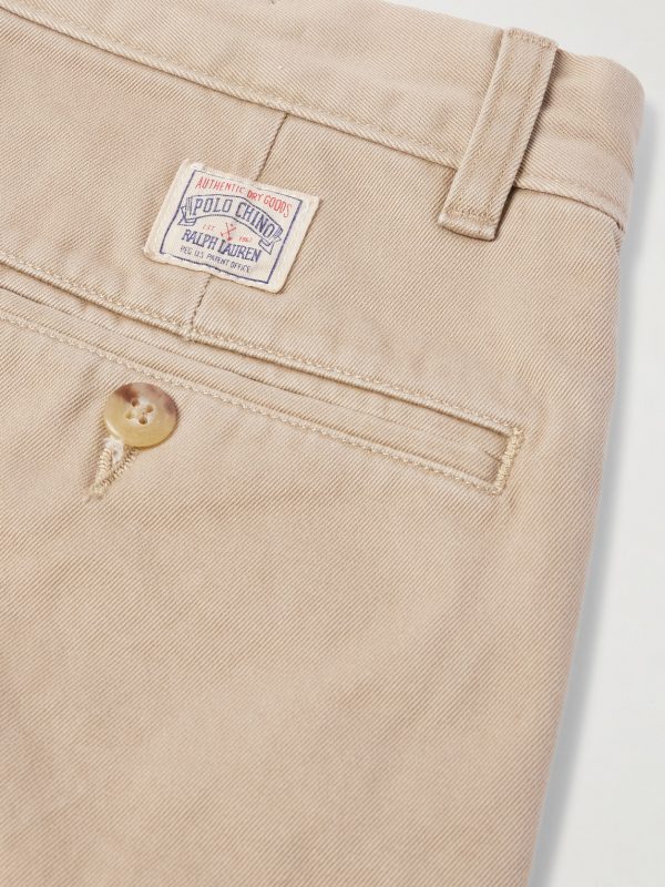 Cormac Straight-Leg Pleated Cotton-Twill Shorts - CU