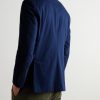 Double-Breasted Cotton-Blend Twill Blazer - BK Double-Breasted Cotton-Blend Twill Blazer - BK