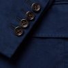 Double-Breasted Cotton-Blend Twill Blazer - CU Double-Breasted Cotton-Blend Twill Blazer - CU