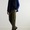 Double-Breasted Cotton-Blend Twill Blazer - OU Double-Breasted Cotton-Blend Twill Blazer - OU