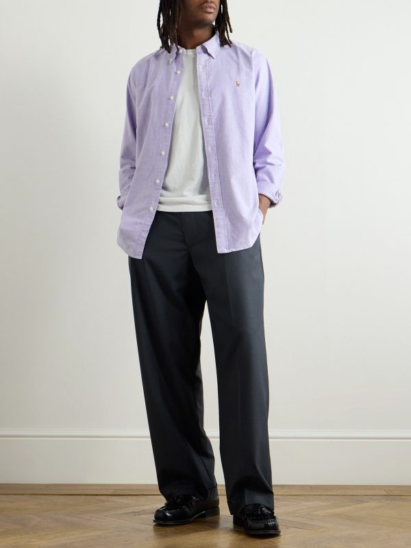 Button-Down Collar Cotton Oxford Shirt - OU