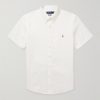 Button-Down Collar Logo-Embroidered Cotton Oxford Shirt Button-Down Collar Logo-Embroidered Cotton Oxford Shirt