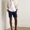 Button-Down Collar Logo-Embroidered Cotton Oxford Shirt - OU Button-Down Collar Logo-Embroidered Cotton Oxford Shirt - OU