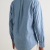 Button-Down Collar Cotton-Chambray Shirt - BK