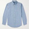 Button-Down Collar Cotton-Chambray Shirt