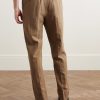 Drew Tapered Pleated Garment-Dyed Lyocell-Blend Trousers - BK Drew Tapered Pleated Garment-Dyed Lyocell-Blend Trousers - BK