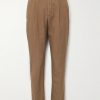 Drew Tapered Pleated Garment-Dyed Lyocell-Blend Trousers Drew Tapered Pleated Garment-Dyed Lyocell-Blend Trousers