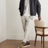 Hugo Straight-Leg Belted Pleated Garment-Dyed Lyocell, Linen and Cotton-Blend Trousers - OU Hugo Straight-Leg Belted Pleated Garment-Dyed Lyocell, Linen and Cotton-Blend Trousers - OU
