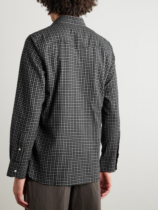 Giacomo Checked Cotton Shirt - BK Giacomo Checked Cotton Shirt - BK