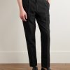 Drew Tapered Pleated Garment-Dyed Lyocell-Blend Trousers - FR