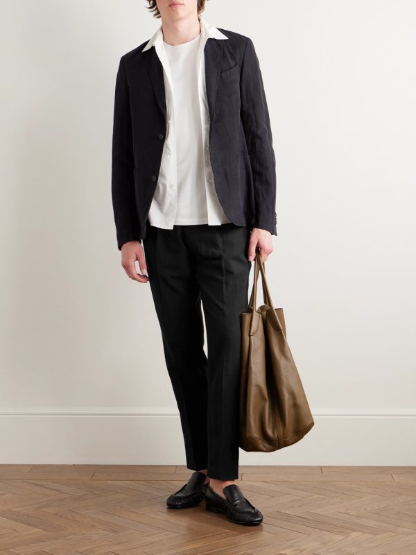 Drew Tapered Pleated Garment-Dyed Lyocell-Blend Trousers - OU