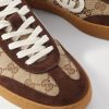 G74 Suede and Leather-Trimmed Monogrammed Canvas Sneakers - CU G74 Suede and Leather-Trimmed Monogrammed Canvas Sneakers - CU