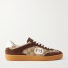 G74 Suede and Leather-Trimmed Monogrammed Canvas Sneakers G74 Suede and Leather-Trimmed Monogrammed Canvas Sneakers