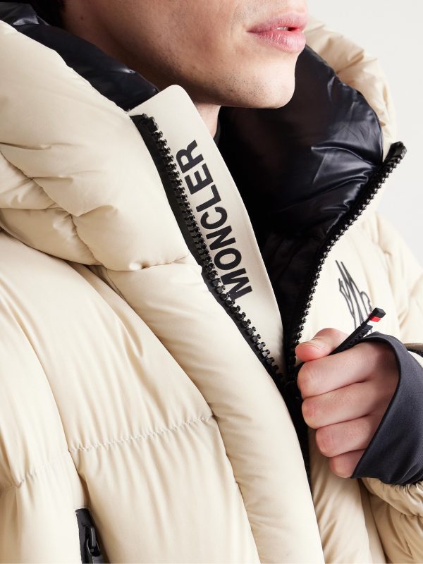 Cherferie Logo-Appliquéd Quilted Shell Hooded Down Jacket - E2