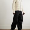 Logo-Print Quilted Shell and Stretch-Jersey Hooded Down Jacket - OU