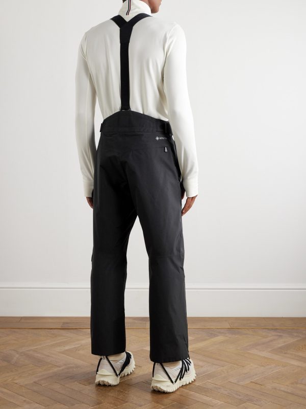 Straight-Leg Logo-Print Padded Ski Salopettes - BK Straight-Leg Logo-Print Padded Ski Salopettes - BK