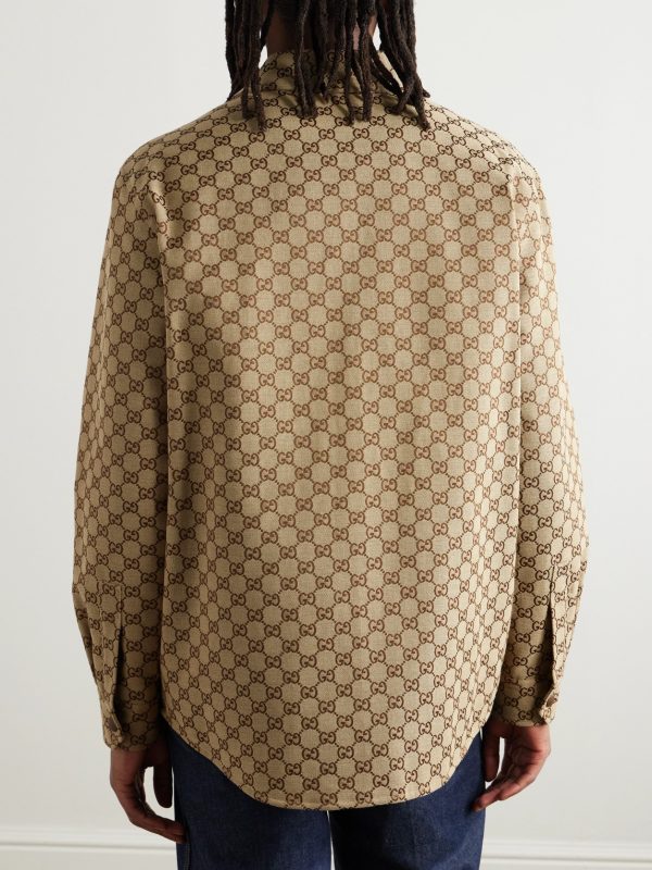 Padded Monogrammed Cotton-Blend Canvas Blouson Jacket - BK