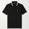 Logo-Embroidered Stretch-Cotton Piqué Polo Shirt