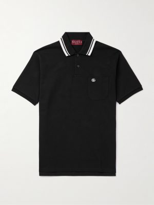 Logo-Embroidered Stretch-Cotton Piqué Polo Shirt Logo-Embroidered Stretch-Cotton Piqué Polo Shirt