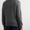 Logo-Embroidered Wool and Cashmere-Blend Sweater - BK