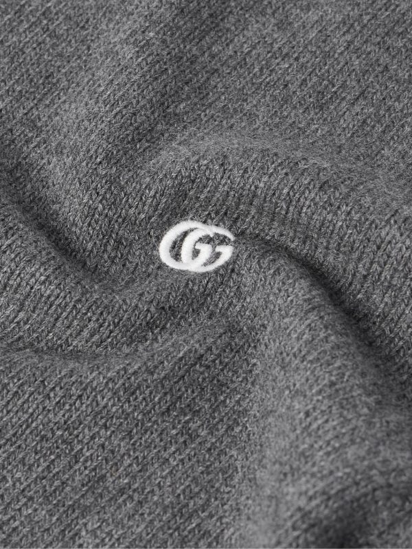 Logo-Embroidered Wool and Cashmere-Blend Sweater - CU