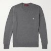 Logo-Embroidered Wool and Cashmere-Blend Sweater