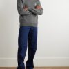 Logo-Embroidered Wool and Cashmere-Blend Sweater - OU