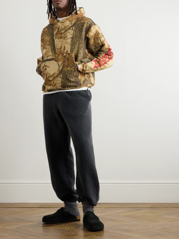 Logo-Embroidered Camouflage-Print Cotton-Jersey Hoodie - OU Logo-Embroidered Camouflage-Print Cotton-Jersey Hoodie - OU