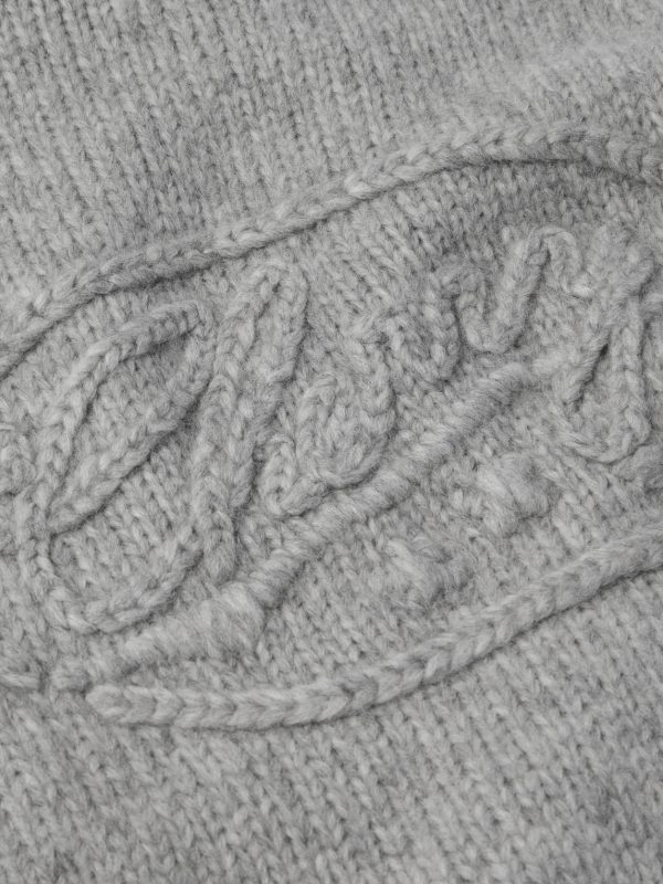 Logo-Embroidered Alpaca-Blend Hoodie - CU Logo-Embroidered Alpaca-Blend Hoodie - CU