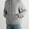 Logo-Embroidered Alpaca-Blend Hoodie - FR Logo-Embroidered Alpaca-Blend Hoodie - FR