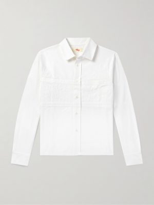 Pit Crew Logo-Embroidered Cotton-Poplin Shirt Pit Crew Logo-Embroidered Cotton-Poplin Shirt