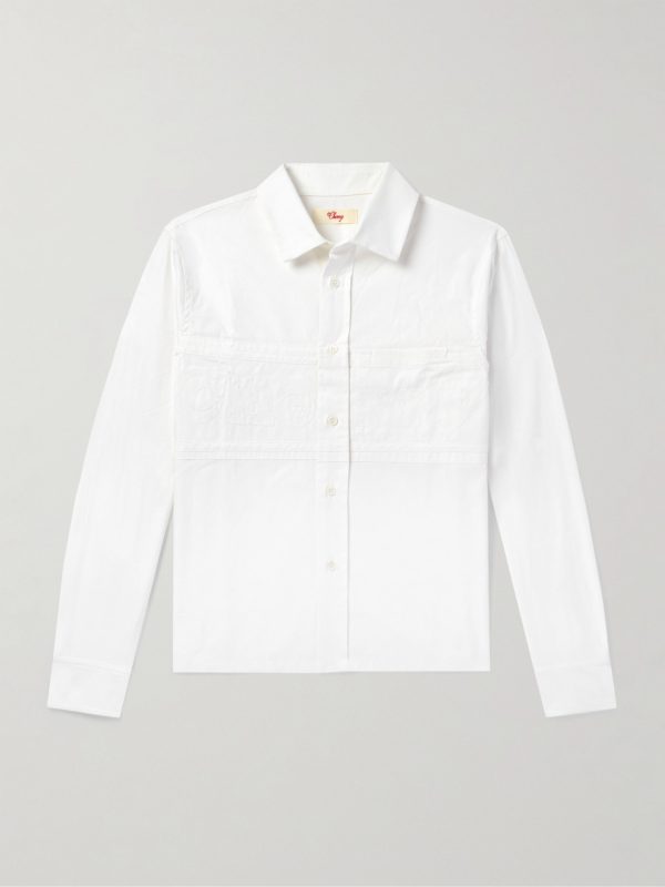 Pit Crew Logo-Embroidered Cotton-Poplin Shirt Pit Crew Logo-Embroidered Cotton-Poplin Shirt