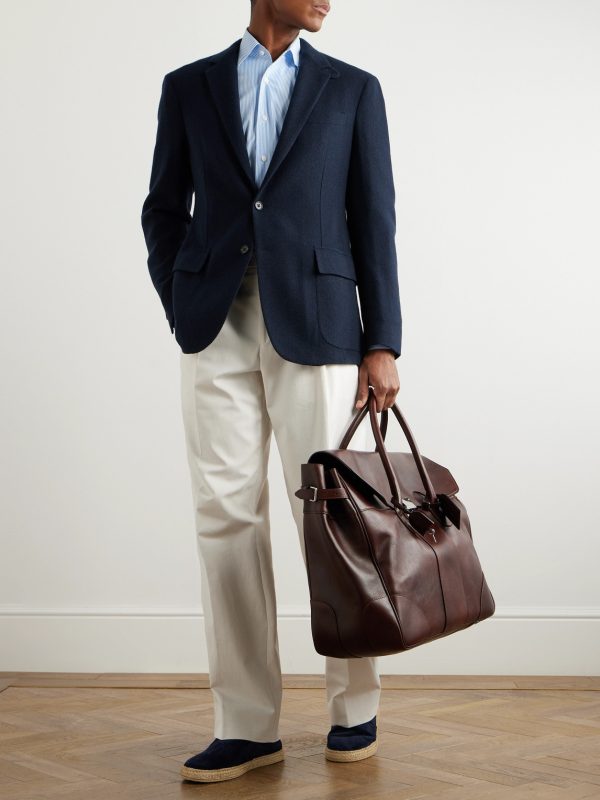 Basketweave Cashmere Blazer - OU Basketweave Cashmere Blazer - OU