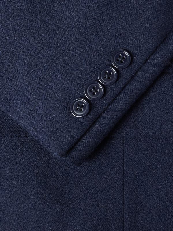 Kent Slim-Fit Herringbone Wool, Silk and Cashmere-Blend Suit Jacket - CU