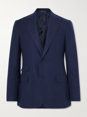 Kent Slim-Fit Herringbone Wool, Silk and Cashmere-Blend Suit Jacket Kent Slim-Fit Herringbone Wool, Silk and Cashmere-Blend Suit Jacket