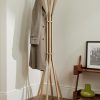 Pirouette Oak and Aluminium Coat Stand - OU Pirouette Oak and Aluminium Coat Stand - OU
