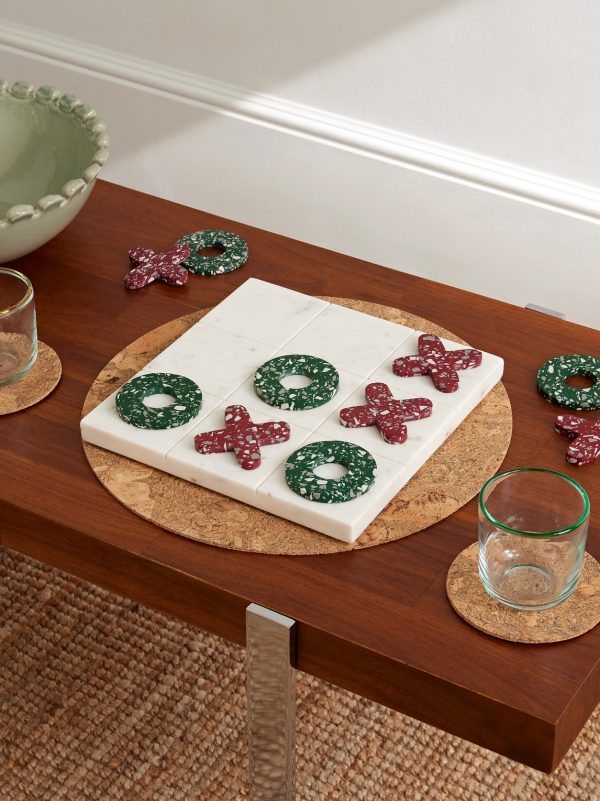 Pietra Stone and Marble Naughts and Crosses Set - OU Pietra Stone and Marble Naughts and Crosses Set - OU